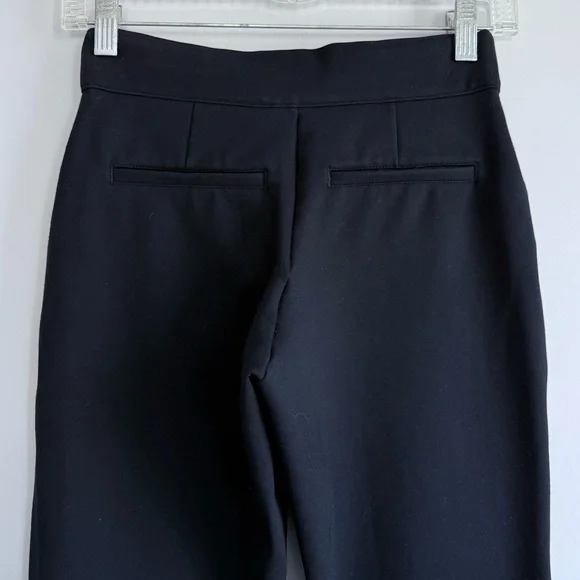 Spanx High Waist Straight Leg Ponte Pants Black Size XS Petite 20254Q Classic